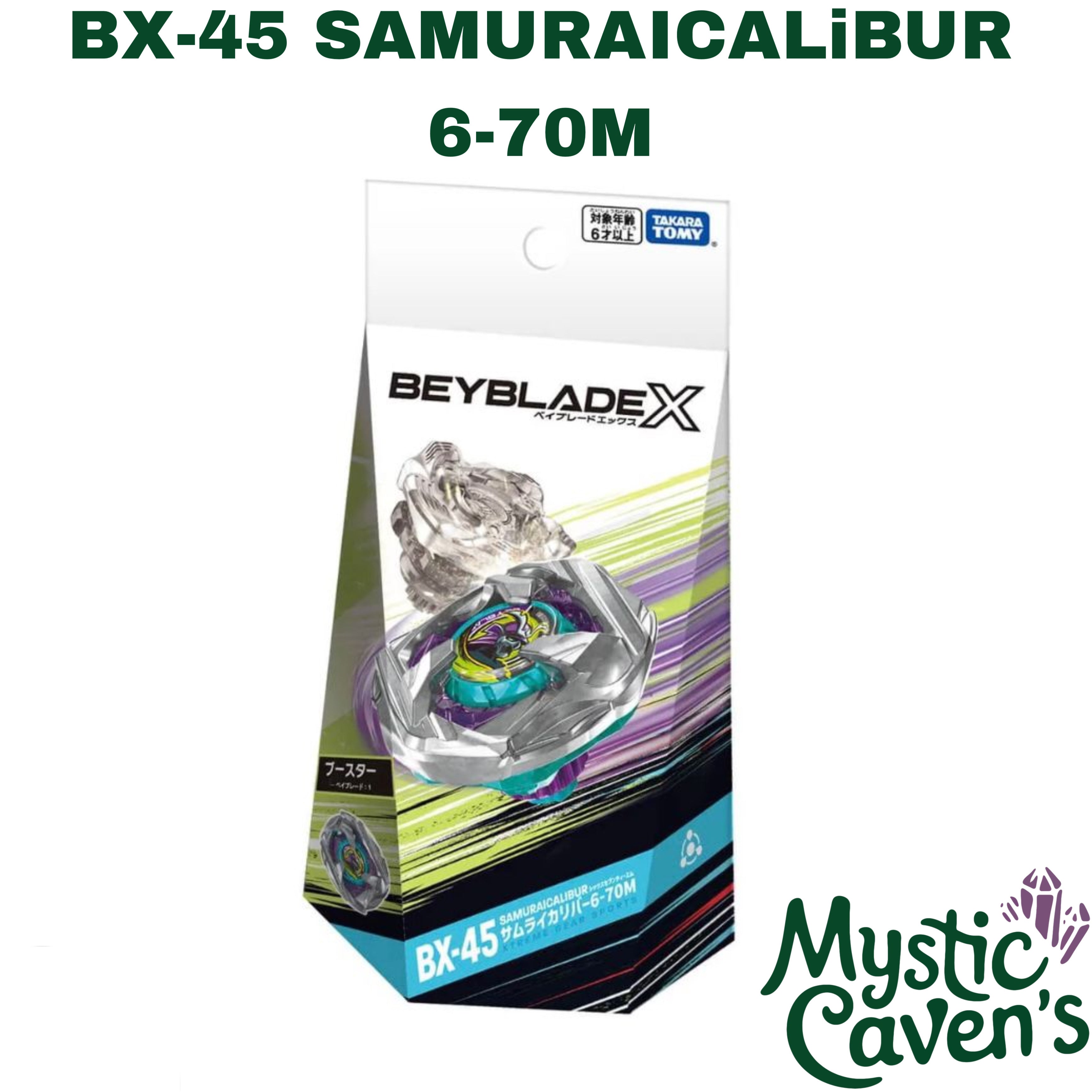 Takara Tomy Beyblade X BX-45 Booster Samurai Calibur 6-70M