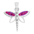 925 Sterling Silver Amethyst Dragonfly Pendant & Necklace Gift Set