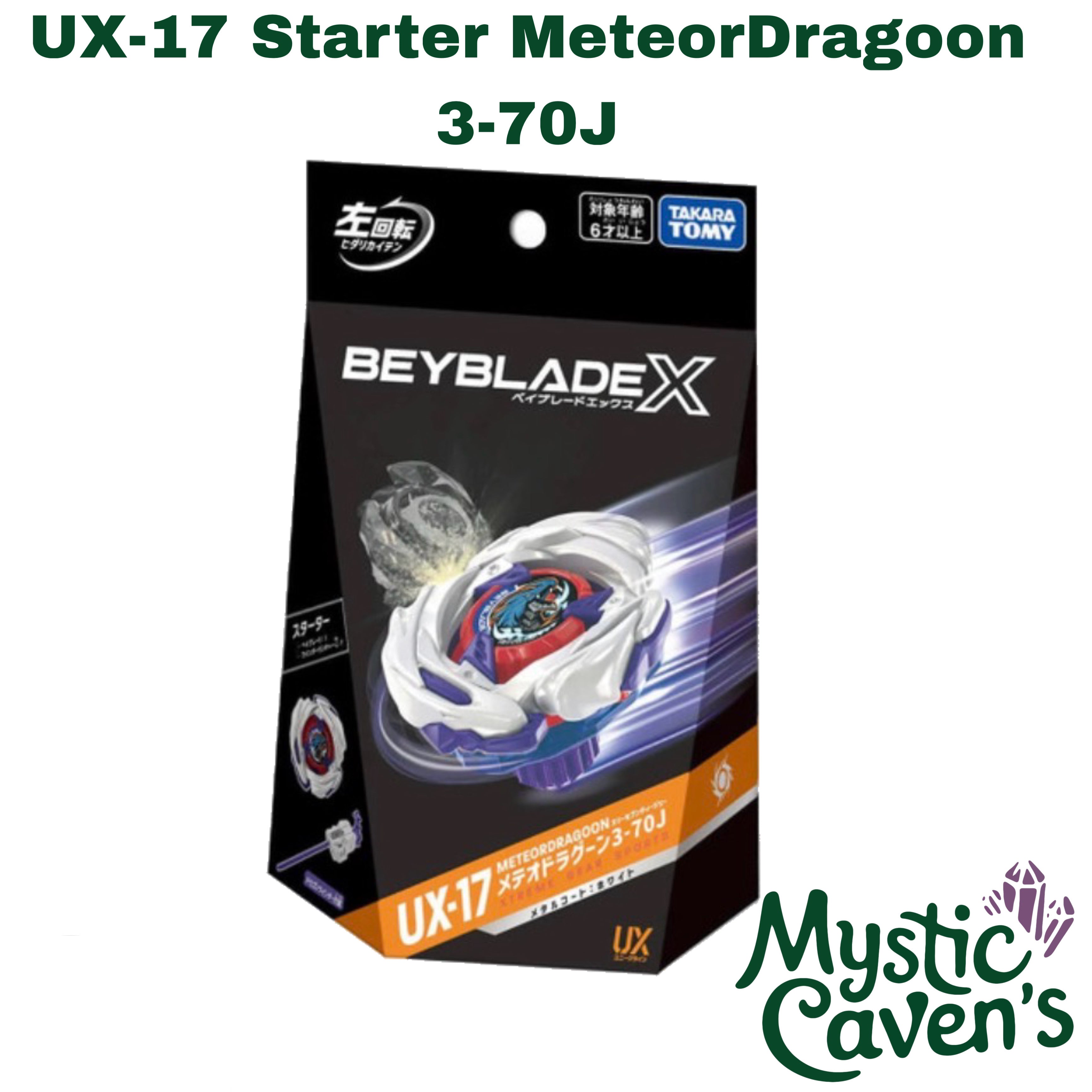 Beyblade X Takara Tomy Ux-17 Starter Meteor Dragoon 3-70J