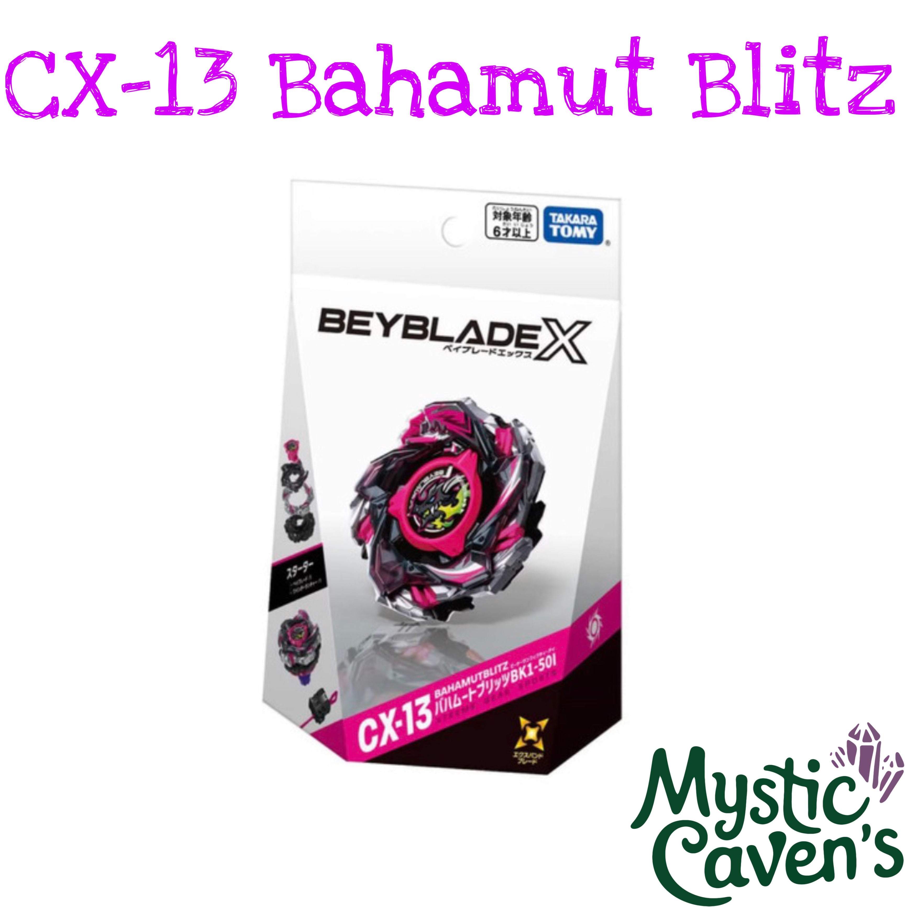Takara Tomy Beyblade X CX-13 Starter BahamutBlitz BK1-50I