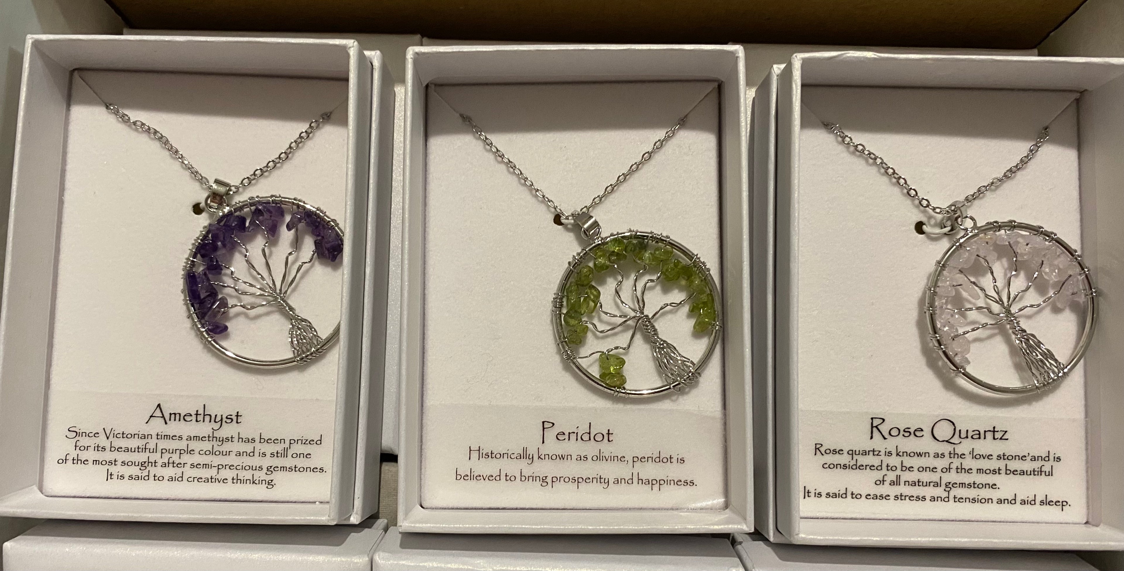 Tree of Life Gemstone Pendant
