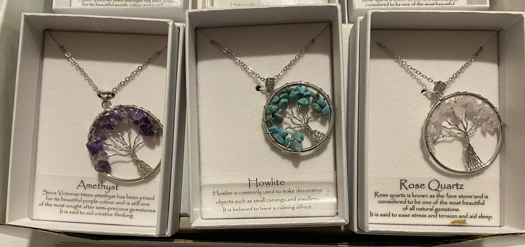 Tree of Life Gemstone Pendant