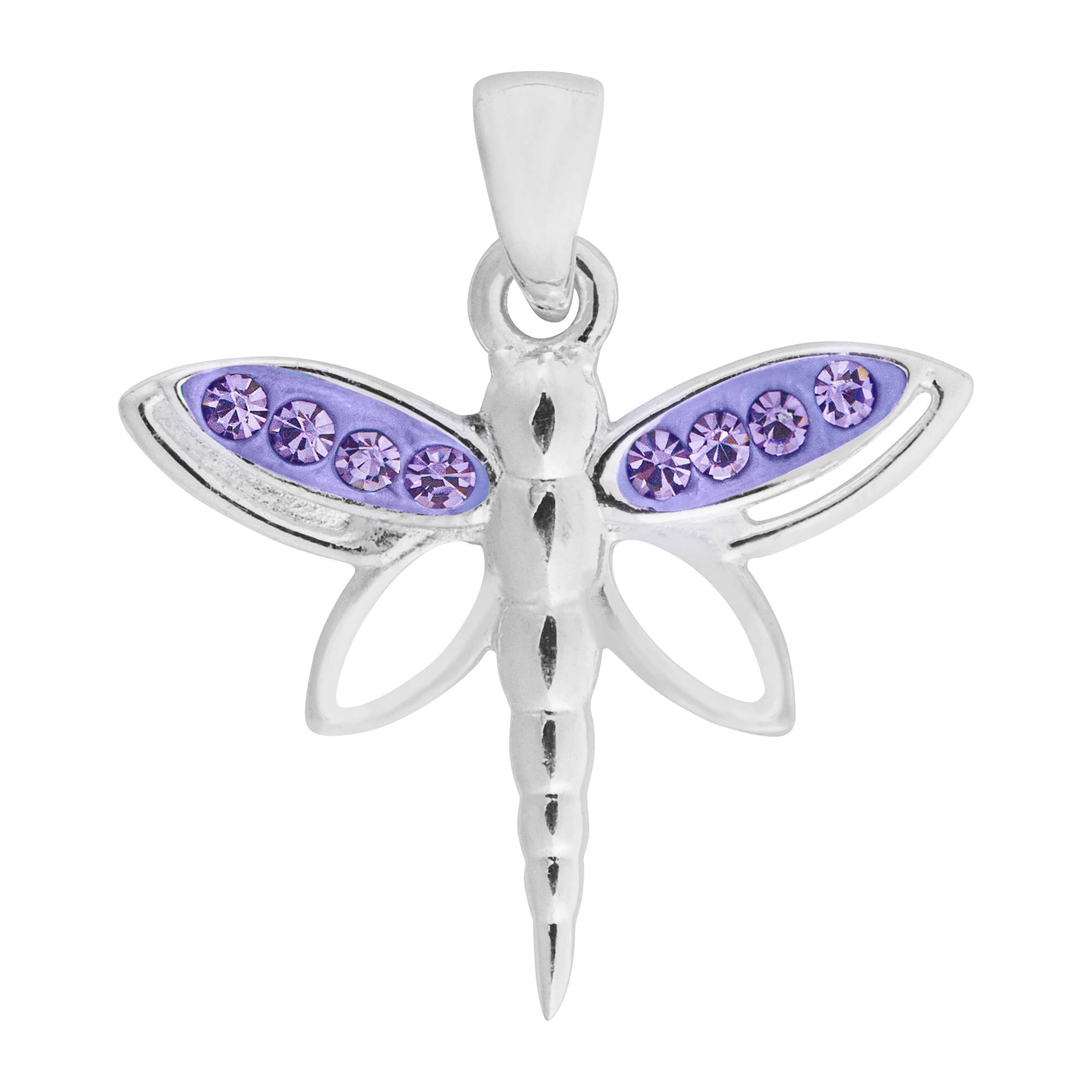 Beautiful 925 Silver Tanzanite Dragonfly Pendant